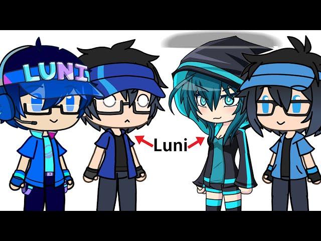 If Gacha Club luni, Gacha Life Luni, Gacha verse luni And Gacha Studio Luni Meets each other (meme)