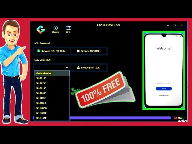 Samsung FRP Tool All Samsung Android 12/13/14 FRP / GSM Prime FRP Tool 2024