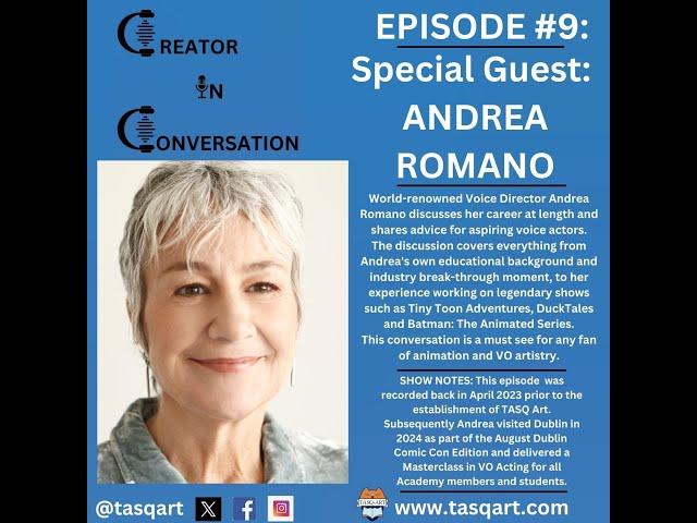 Creator In Conversation- Episode #9: Andrea Romano