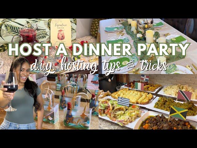 HOST A DINNER PARTY WITH ME! | around the world theme, food, decor, & tips