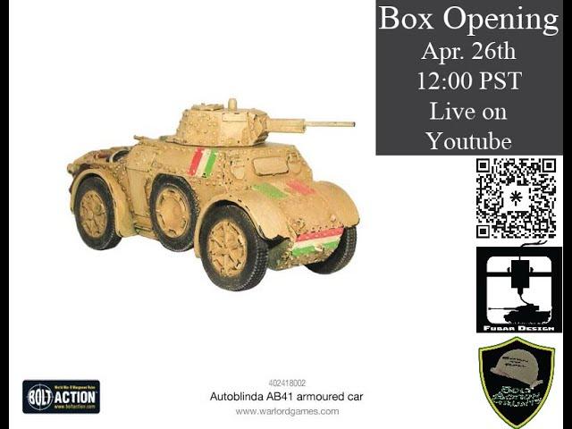 Bolt Action Italian Autoblinda AB41 from Warlord Games