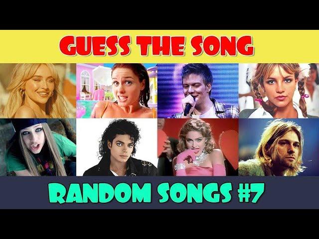 Guess the 50 Random Songs (Part 7) | Music Quiz