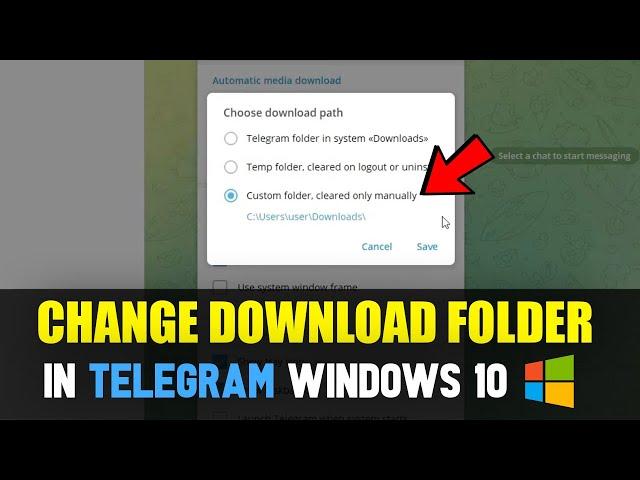 How to Change Download Location in Telegram Desktop Windows 10 | Change Folder