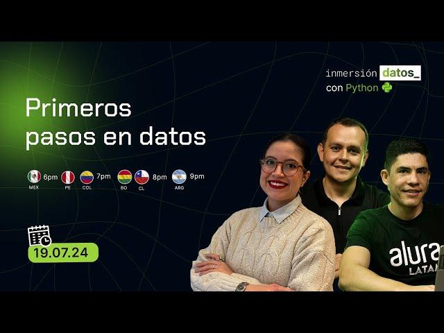 Inmersión Datos 4: Aprende tu primer código Python con Alura Latam