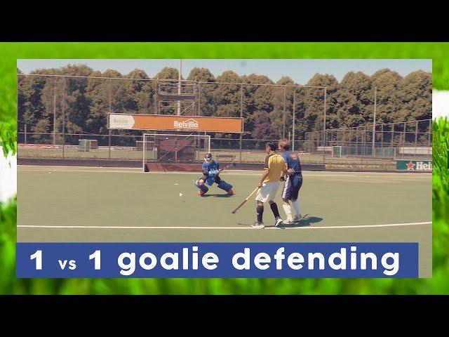 1 vs 1 Goalie Defending - Goalkeeper Technique | Hockey Heroes TV