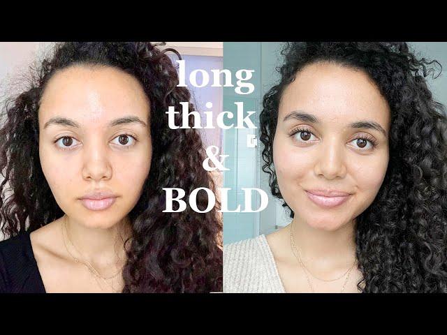 How I Got THICKER Lashes, Brows & Hair in 4 MONTHS