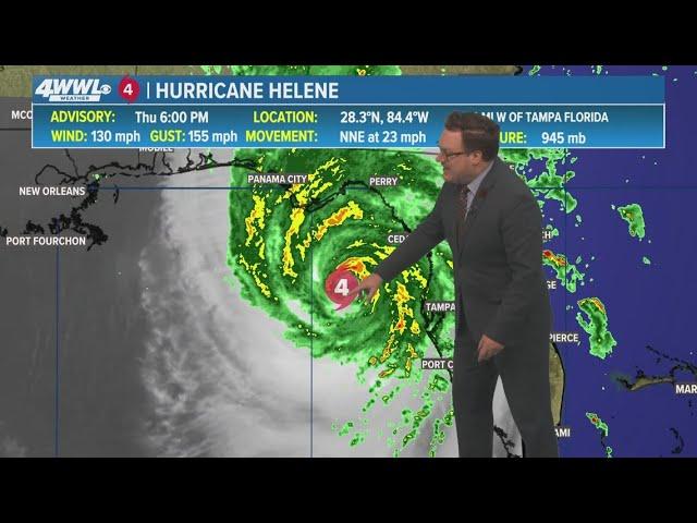 Thursday 6PM First Weather: Hurricane Helene now a Category 4 storm