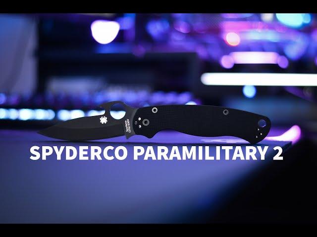 THE POCKET DEPLOY KNIFE | Spyderco Paramilitary 2 Emerson Wave (Black DLC)