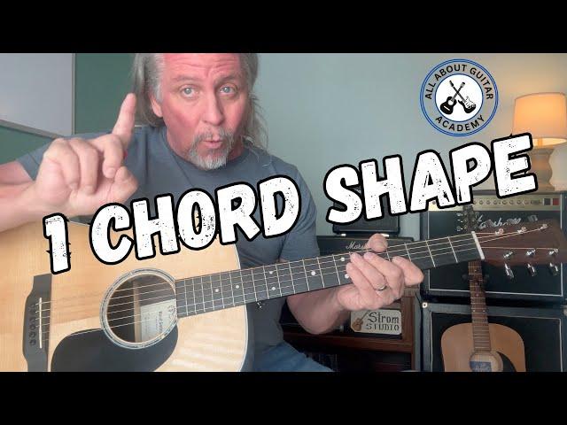 One Guitar Chord Shape For EVERY Major and Minor Chord