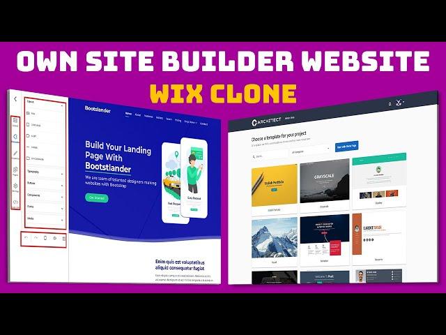 Wix Clone Script Development | How to Make Online Website Builder Landing Page Software