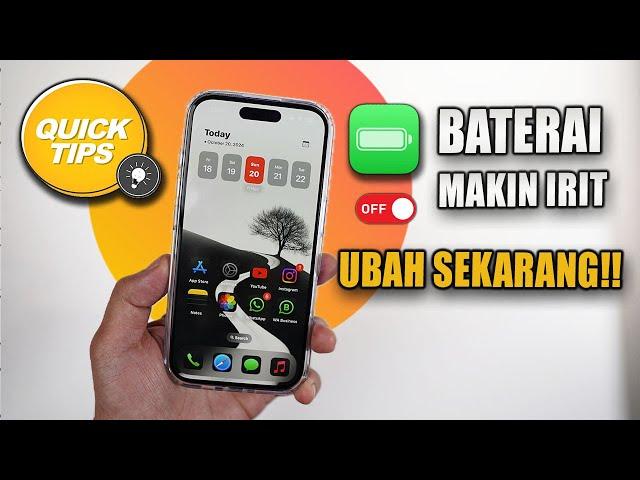 UBAH SEKARANG‼️22 Tips agar Baterai iPhone TIDAK BOROS