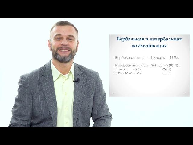 " Основы коммуникации - тема 3: Вербальная и невербальная коммуникация. Раппорт". Алексей Усенко