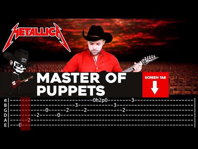 【METALLICA】[ Master Of Puppets ] cover by Masuka | LESSON | GUITAR TAB