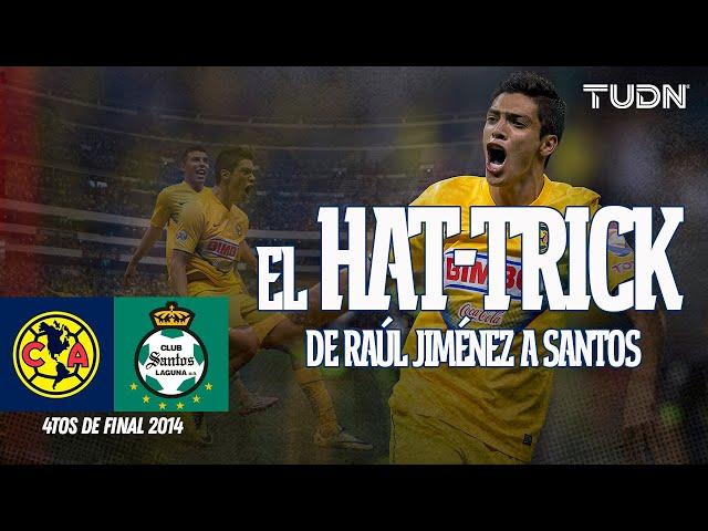 La noche del HAT-TRICK de Raúl Jiménez a Santos  VOLTERETA ESPECTACULAR | TUDN