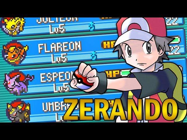 ZERANDO FIRE RED SÓ COM EEVEELUTIONS! (GBA)