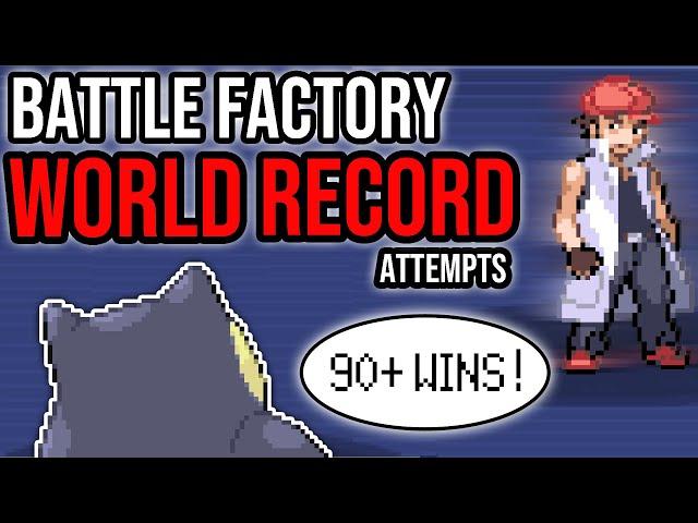 HYPER BEAM SNORLAX? Battle Factory WORLD RECORD Attempts! | Pokemon Emerald