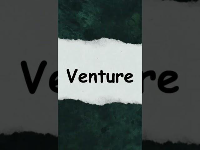How to pronounce word VENTURE #pronunciation #wordaily #youtubeshorts