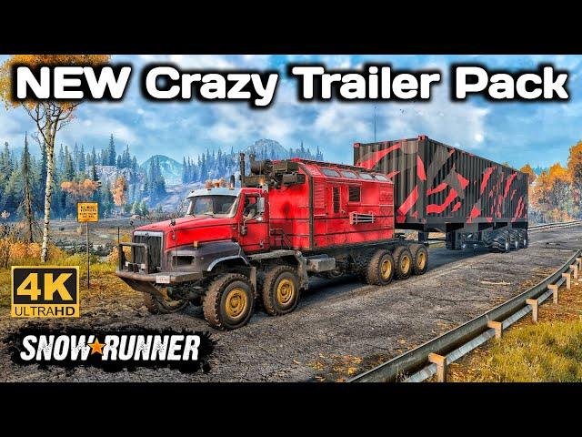 New Crazy Trailer Pack In SnowRunner Season 15 #snowrunner #offroad #truck