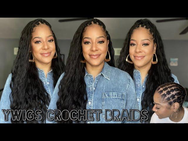 YWigs Crochet Human Hair Boho Mermaid Braids | Illusion Method | Best Crochet Braids EVER