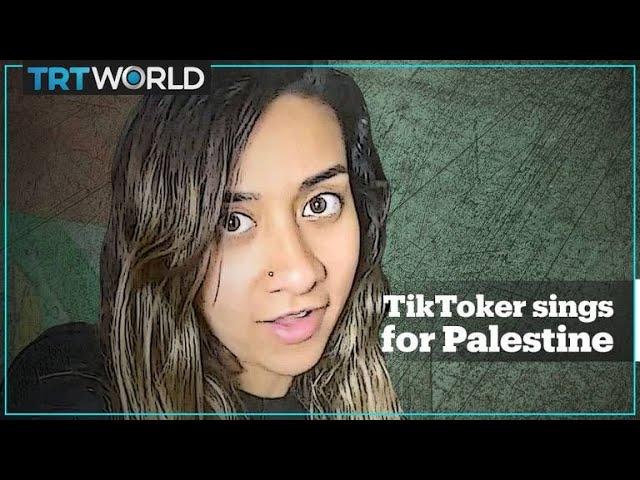 TikToker sings for Palestine