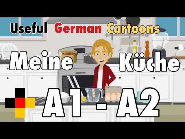 Learn German - meine Küche - my kitchen / description of the kitchen - German Vocabulary