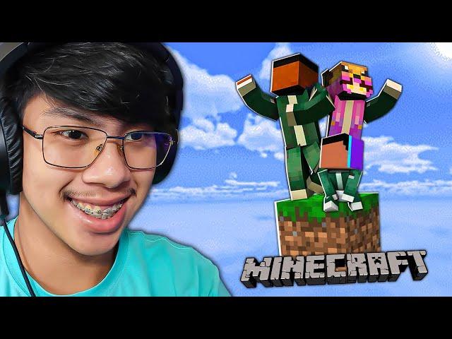 Minecraft But, One Block With Unickus & YzzieBoi...