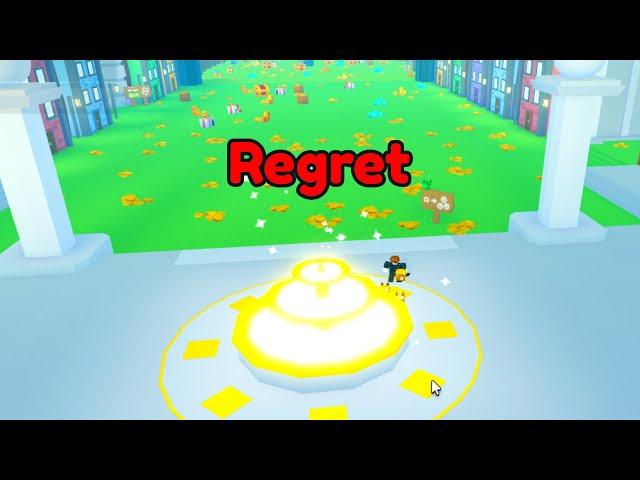 Biggest Regret on Pet Simulator X 