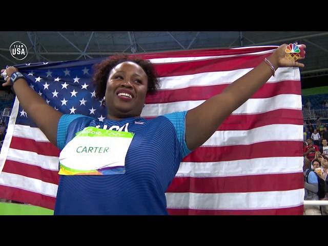 Michelle Carter Wins First Shot Put Gold Medal | Gold Medal Moments Presented By HERSHEY'S