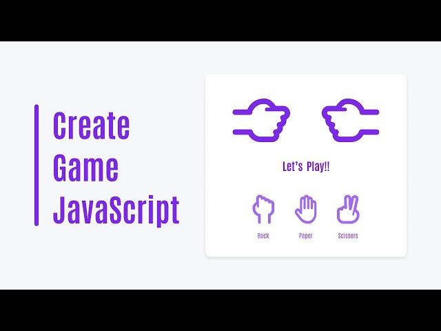 Build Rock Paper Scissors Game in HTML CSS & JavaScript