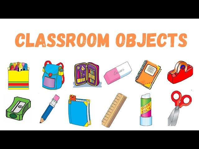 Classroom objects | Classroom Vocabulary in English | English practice