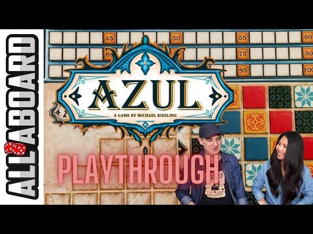 AZUL | Board Game | 2 Player Playthrough | Tiling a Palace