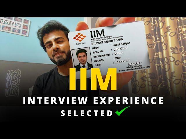 The Interview That Got Me Into IIM | My IIM Interview Experience | PI Preparation For IIM