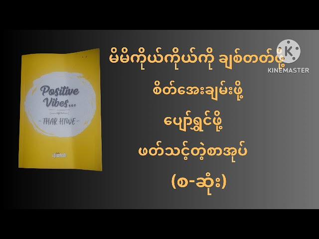 Positive vibes(အကောင်းမြင်စိတ်ထား) (စ-ဆုံး)