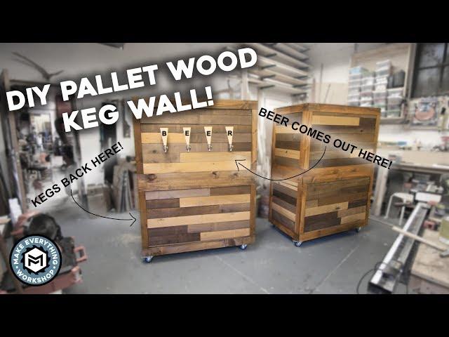 DIY Pallet Wood Beer Wall!