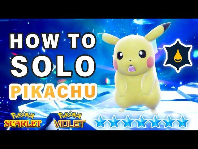 How to SOLO Beat 7 Star PIKACHU Tera Raid Event ► Pokemon Scarlet & Violet