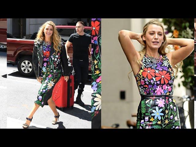 Blake Lively Blooms in NYC with Floral Chic