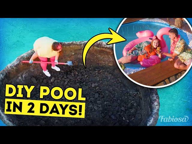 Made a backyard pool in just 2 days!