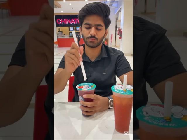 Trying boba tea for the first time #bobatea #Mustwatch