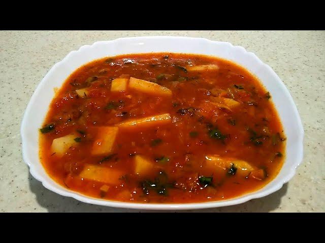 БЫСТРЫЙ ТОМАТНЫЙ СУП С ОВОЩАМИ