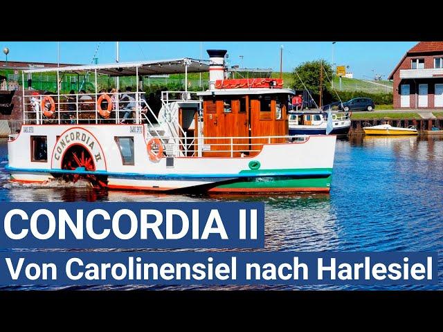 Carolinensiel | With the paddle steamer Concordia II to Harlesiel | East Frisia in Germany