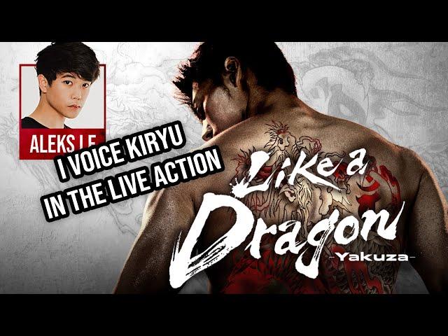 I voice KIRYU in the Live Action LIKE A DRAGON: YAKUZA Show!