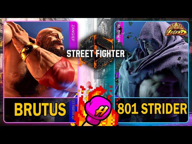 SF6 Brutus (ZANGIEF) VS 801 Strider (M.BISON)Street Fighter 6スト64K 60ᶠᵖˢ