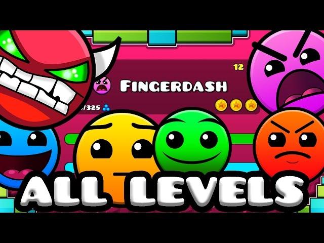 Geometry Dash 2.1 - All Levels 1-21 100% Complete [Latest Coins]