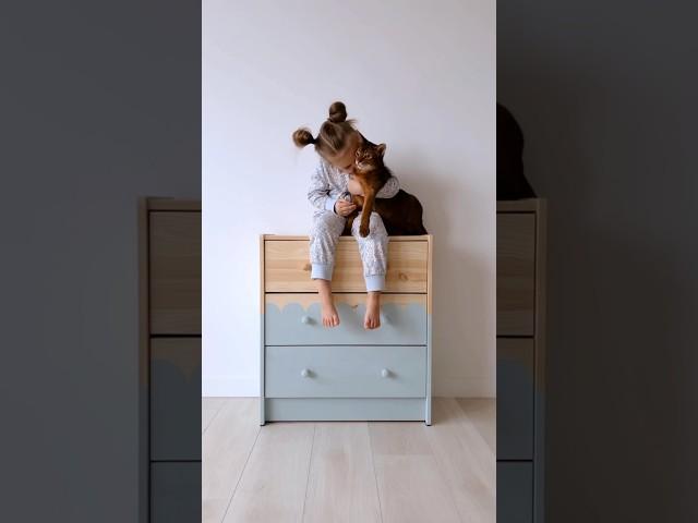 Покраска детского комода из IKEA красками Атури