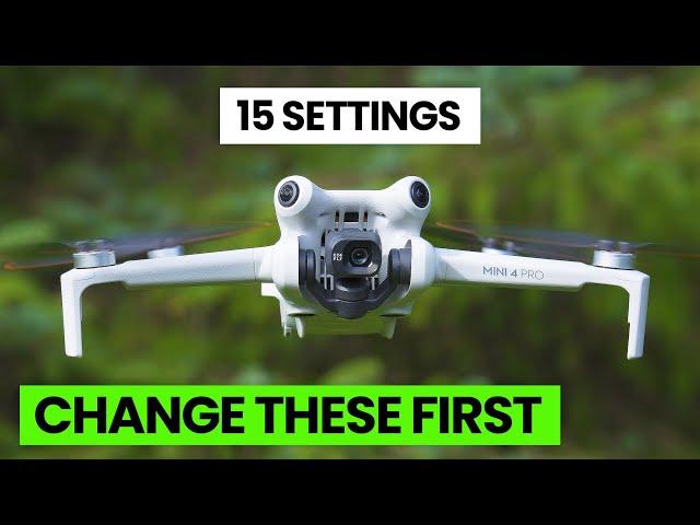 DJI MINI 4 PRO | 15 SETTINGS New Pilots SHOULD CHANGE IMMEDIATELY!