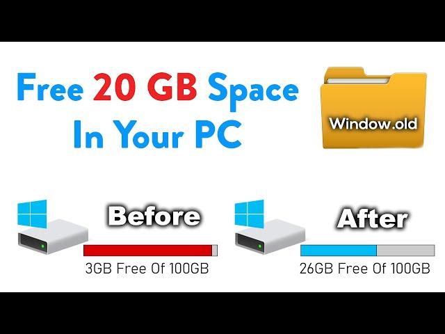 How to Delete Windows.Old | Save Upto 20Gb | Tech United Nepal