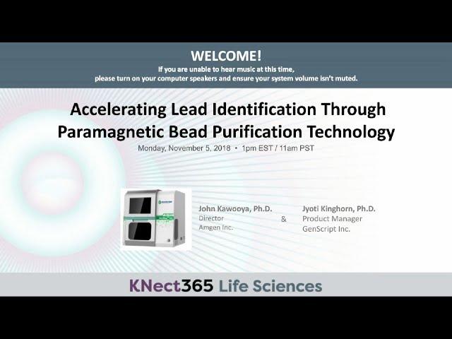 Webinar - Accelerating Lead Identification Through Paramagnetic Bead Purification Technology