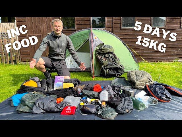 Backpacking Gear Load Out for 5 Days - West Highland Way Kit List