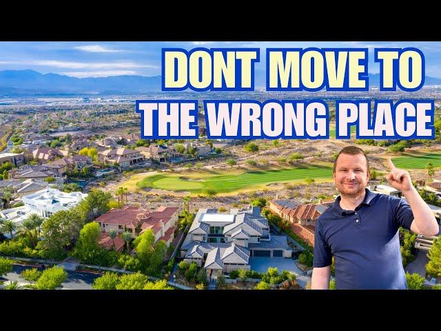 Where Should YOU Live in Las Vegas Nevada | BEST Las Vegas Neighborhoods 2024
