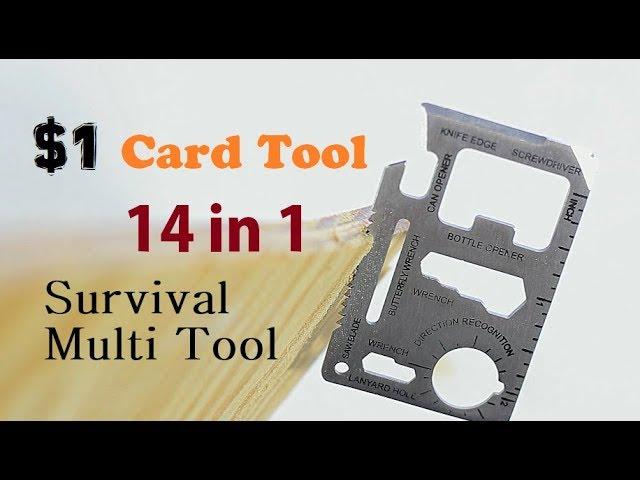 $1 Credit Card Tool 11 in 1 Survival Card Multi Tool